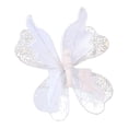 thumbnail image 1 of Adorno colgante de pared con forma de mariposa artificial, fondo brillante decorativo. Blanco, 1 of 9