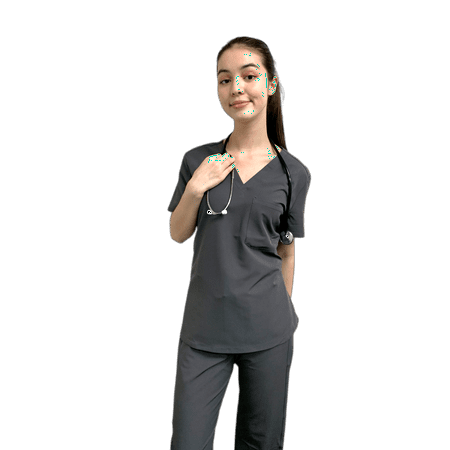 

TOP Women Scrubs Suit Tops Spandex Comfortable High-Quality Healthcare Uniforms XS-3XL