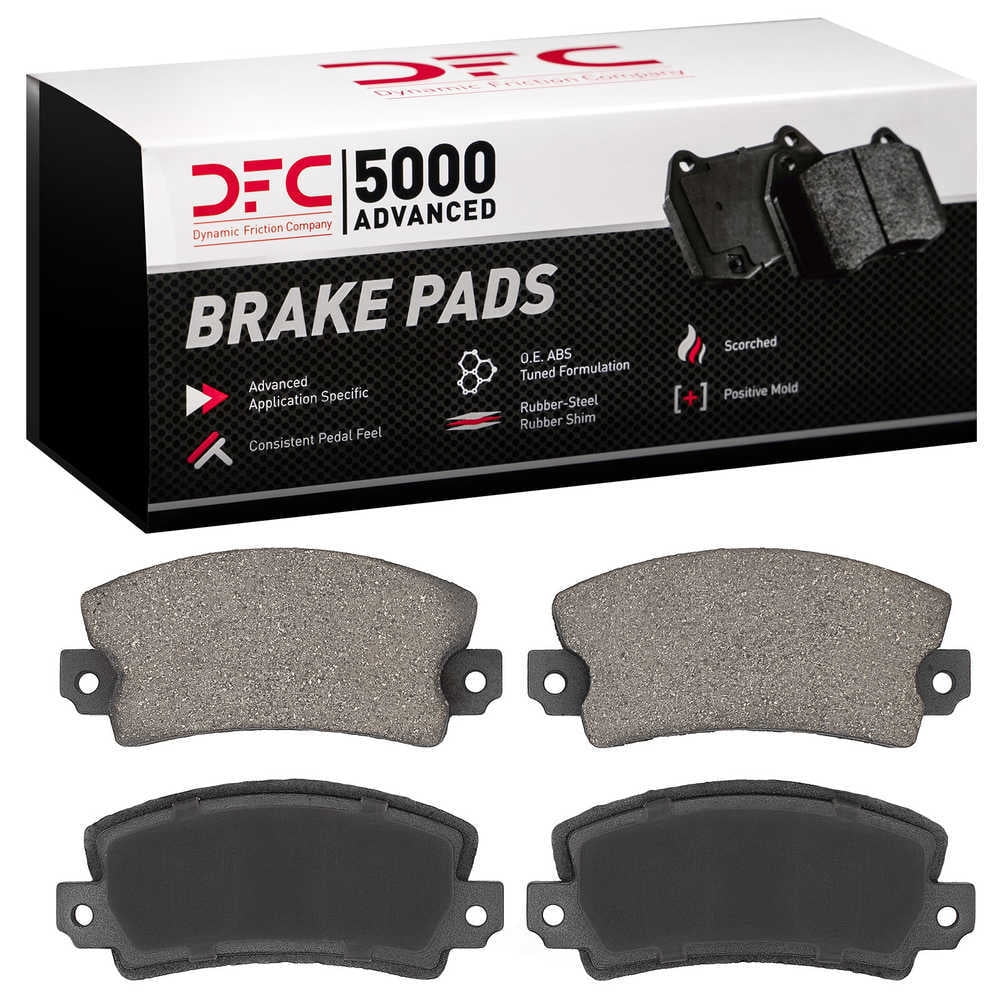 Dynamic Friction Company 1551-0097-00 DFC 5000 Advanced Brake Pads - Semi Metallic - OE Equivalent