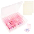 thumbnail image 1 of Wekvgz Bead Organizer Box Plastic Bead Storage Container Portable Small Bead Storage Box with 132 Labels Bead Storage Case Bead Organizer Container for Holding Necklace Bracelet Earring, 1 of 11