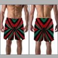 thumbnail image 3 of luoweisi Men's Beach Shorts Quick Dry Swim Trunks with Mesh Lining Geometry XL, 3 of 5