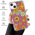 thumbnail image 2 of Hippie Colorful Groovy Case Compatible with iPhone 14,Unique Art Design TPU Bumper Cover Case, 2 of 5