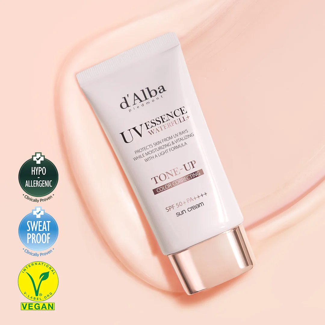 Dâ€™ALBA Waterfull UV Essence Tone-Up Sun Cream SPF50+ PA++++