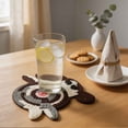 thumbnail image 1 of Posavasos de ganchillo con forma de perro, tela suave y absorbente, protege las superficies de derrames, ideal para tazas, vasos, cocina, sala de estar u oficina., 1 of 7