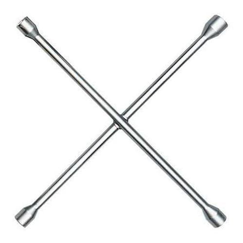 Ken-Tool Lug Wrench, 20in.L, Chrome, 4 Way