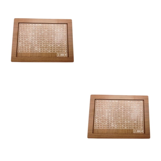 Maytalsory 1/2/3/5 Gift For Kids Must-Break Money Box To Teach Value Of Saving While Natural Poplar Wood Is Safe 2000euro 2PCS