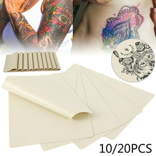 Blank tattoo skin practice-5 Tattoos practice skin soft silicone  double-sided 7.4 x 5.6 inches (about 18.8 x 14.2 cm) thin tattoo eyebrows practice  skin, suitable 