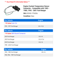 Engine Coolant Temperature Sensor Connector - Compatible with 1983 ...
