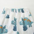 thumbnail image 6 of Toddler Boy Clothes Sets Cute Dinosaur Print Roar Graphic T-Shirt & Blue Plaid Shorts 2-Piece Outfit Jurassic Theme Outfit 2-11 T, 6 of 7