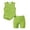 Green, variant on Grblisyd Girls Summer Outfits 2 Piece Set Polka Dots Tank Top and Biker Shorts Sets Kids Clothes 5-13 Y