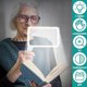 thumbnail image 4 of 5X Magnifying Glass with 48 LED Light Adjustable Dimmable Foldable Reading Magnifier Page Glass Lens Magnification Aid Fresnel, 4 of 4