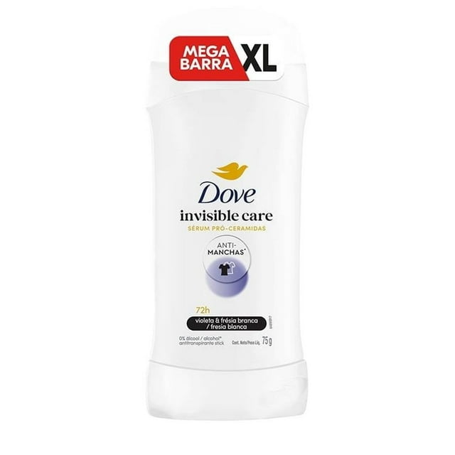 Desodorante Dove Stick Megabarra Invisible Care de 75g