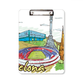thumbnail image 1 of Spain Barcelona Monument Watercolor Clipboard Folder Writing Pad Backing Plate A4, 1 of 4