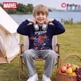 thumbnail image 6 of Disney Marvel Spider-Man Boys Cotton Hooded Sweatshirt Toddler Pullover Hoodie Kids Deep Blue Top Halloween Gift Sizes 2-9Y, 6 of 9