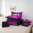 thumbnail image 6 of Manfei Modern Gamepad Gamer 7-Piece Twin Bedding Sets,Circle Dots Bedding Comforter Set,Gray Pink Black Sheet Sets For Boys Kids,Ultra Soft Home Decor Reversible, 6 of 8
