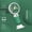 Avocado green, variant on 1pc Women Cute Mini Handheld Fan, Flower Decor with Stand, USB Charging, Strong Wind, Lightweight Portable Personal Fan for Indoor Outdoor Use, Valentine's Day Gift