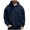 Navy, variant on Xzbqbs Men's Loose Fit Pullover Hoodie Soft Lightweight Hooded Sweatshirt with Pockets Casual Solid Color Oversized Sweatshirts