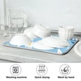 thumbnail image 7 of Yayeee Dish Drying Mat for Kitchen Counter 16"x18" Microfiber Absorbent Pad, Cartoon Easter Bunnies, 7 of 7