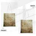 thumbnail image 3 of YFYANG Reusable Cotton Canvas Tote Shopping Bag, Vintage Vellum Texture Washable Portable Grocery Bag for Daily Travel, 3 of 8