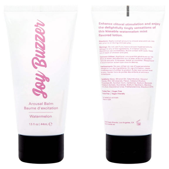 Joy Buzzer Clitoral Arousal Balm Watermelon 1.5 oz