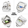 thumbnail image 5 of FORMRS Mini Backpack Purse for Women Travel Daypack Casual Shoulder Bag, White Cat, 5 of 7