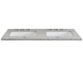 thumbnail image 2 of Bellaterra Home 430002-49D-GYR 49 in. Granite Countertop & Double Rectangle Sink, Gray, 2 of 3