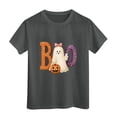 thumbnail image 5 of Xyant Halloween Tshirts Kids, Girls Pumpkin Ghost Tshirts Toddler Cotton Short Sleeve Tees,Size 5-6 Years, 5 of 6