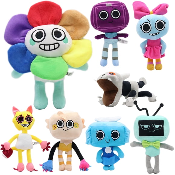 Dandy's World Plush Cute Dandy World Scrap Stuffed Horror Game Goob Pebble Plushie Soft Pillow Doll Children Gifts Doll Kid Gift
