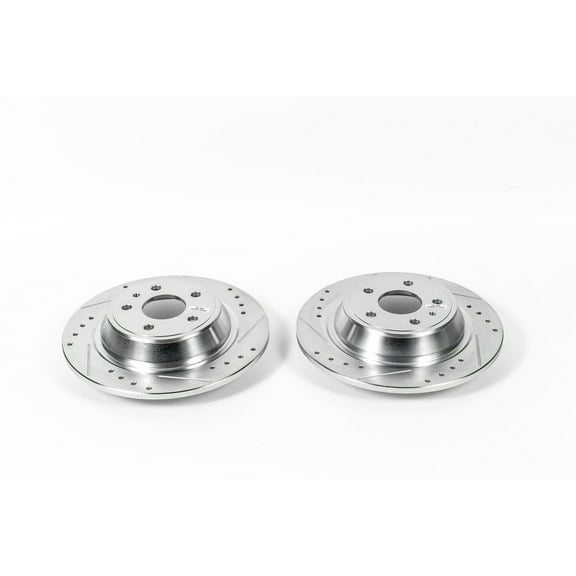 Power Stop AR85156XPR Evolution Drilled & Slotted Rotors -Rear Fits 2016 Ford Fusion