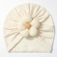 thumbnail image 4 of Baby Girls Turban Hats With Bow Caps Bonnets Headwraps For Toddlers Outdoor Kids Sun Hat with Neck Flap UPF 50+ Quick Dry Beach Hats for Boys Girls Adjustable, 4 of 4