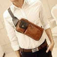 thumbnail image 2 of 2021 new single shoulder bag man retro chest pack Satchel Bag Purse Bag men sports leisure Korean tide,Coffee, 2 of 2
