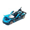 thumbnail image 4 of El auto dorado será un modelo de auto de aleación de simulación de meteorito de fuego Bujiadi 1:32 con sonido y efecto de sonido de luz y sonido para volver a la caja de péndulo de juguete para niños, 4 of 5