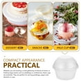 Axio 25 Sets Clear Cups with Lids Disposable Dessert Cup Ice Cream Cup