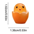 thumbnail image 3 of Easter Bling In Dark Chicks Figurines Mini Chick Statues For Easter Egg Stuffers Garden Decor, 3 of 6