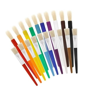 7pcs/set Art Paint Brushes Set Round & Flat & Filbert & Fan Tips Professional Drawing Paintbrushes Nylon Hair Wooden Handle for Watercolor Acrylic Oil
