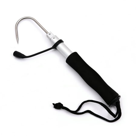 Telescopic Hook - 60cm Telescopic Stainless Steel Ice Fishing Gaff Outdoor Sea Fishing Spear Hook Tackle Tool