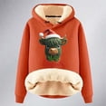 thumbnail image 1 of WILLBEST Sweat à Capuche pour Femmes et Hiver Imprimé Arbre de Noël à Cordon de Serrage, 1 of 4