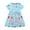 Light Blue, variant on Odeerbi Toddler Girls Cute Cartoon Embroidery Cotton Dress Summer A-Line Dress Children's Polka Knitted Short Sleeve Dress Toddler Girls Clothes