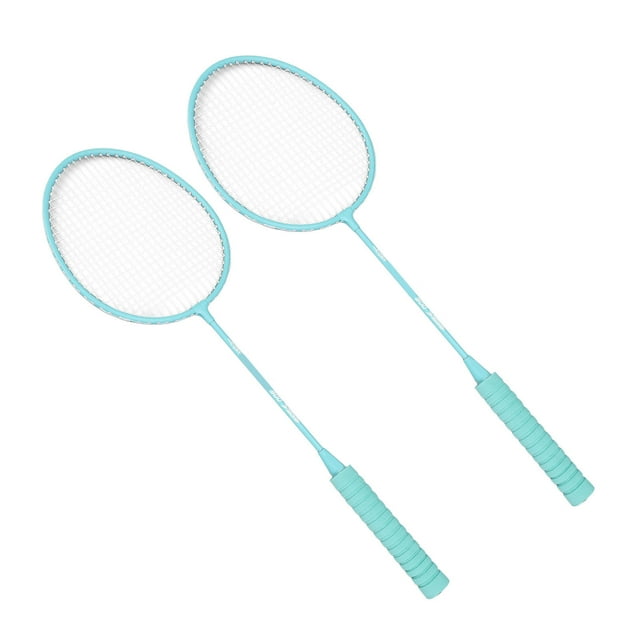 2 Player Badminton Set Anti Breaking Strings Groove T Design With Carry Bag 3 Shuttlecocks for Training Entertainment
