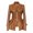 Brown, variant on Women's Faux Leather Jacket Fall Full Zip PU Jacket Winter Long Sleeve Short Slim Fit Windbreaker Black Medium