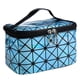 thumbnail image 2 of Estuche para cosméticos holográfico 3D, impermeable, de piel sintética, práctico neceser, bolsa de almacenamiento de maquillaje, organizador, bolso de mano para viajes, 2 of 3