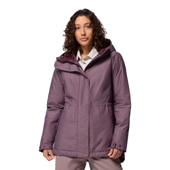Columbia Women's Lillian Ridge Insulated Athletic Shell Jacket, Omni-Shield, 85% Recycled Insulation, Moonvista, Large, 213382