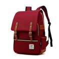 thumbnail image 2 of Mochila para portátil Mancio Slim Vintage para viajes 15.6 pulgadas roja, 2 of 2