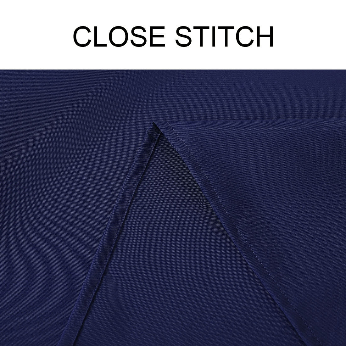 Unique Bargains Square Tablecloth Polyester Table Cover for Wedding Picnic 55" x 55" Navy Blue
