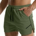 thumbnail image 6 of MELDVDIB Mens Gym Shorts Lightweight Quick Dry Side Split Workout Athletic Running Shorts with Pockets Army Green M, 6 of 6