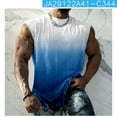 thumbnail image 3 of Vivianyo HD Men's Sleeveless Vest Top Summer Men Casual Fashion Printing Pullover Round Neck Sports Tank Tops Vest, 3 of 5