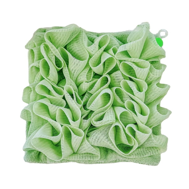 Esponja de Ducha con Jabonera de Cordón y Maker Esponja Suave para Fregado de Relleno y Espalda