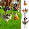 thumbnail image 6 of Loyerfyivos Chicken Skeleton Halloween Decorations Metal Yard Decor Sign Chicken Knight Garden Stakes Gifts Chicken Statues for Yard Art,Halloween Insert Yard Sign for Backyard Patio, 6 of 8