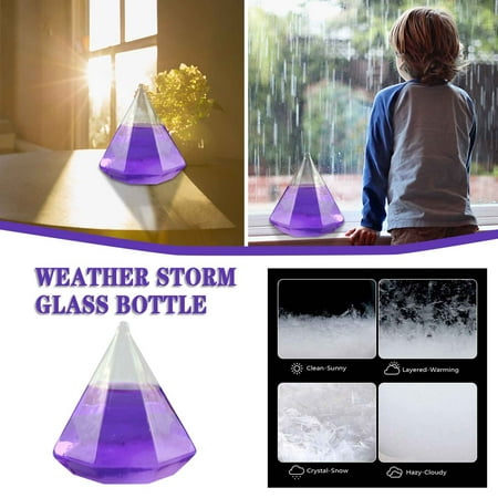 

Weather Items Bottle Colorful Desktop Transparent Crystal Glass Gift 100ML