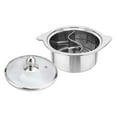 thumbnail image 4 of Olla caliente divisora Shabu, olla china de doble cara, estufa de inducción, olla de gas portátil, utensilios de cocina, olla para fiesta, cocina en 18cm con tapa mayimx Ollas Calientes Divididas, 4 of 9